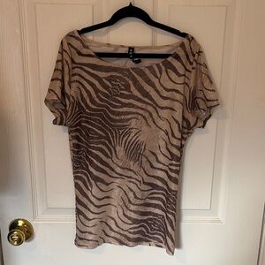 Motel Rocks Zebra Print Women's mesh Top